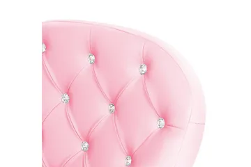 Kontorsstol med kristaller Princess Rosa/svart/silver - Rosa/svart/silver - Products - Möbler - Fåtölj & stolar - Kontorsstol & skrivbordsstol