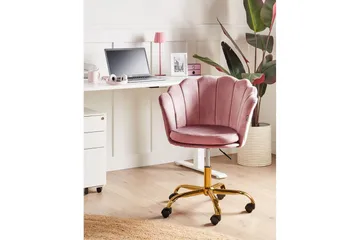 Kontorsstol Monticello Rosa/guld/svart - Rosa/guld/svart - Products - Möbler - Fåtölj & stolar - Kontorsstol & skrivbordsstol