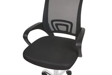 Kontorsstol Solid Svart/Silver - Svart/Silver - Products - Möbler - Fåtölj & stolar - Kontorsstol & skrivbordsstol