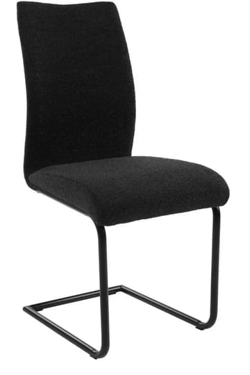 Lina matstol - Svart boucletyg - Svart - Products - Möbler - Fåtölj & stolar - Matstol & köksstol