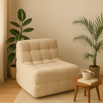 Lounge fåtölj beige manchester - Vera - Products - Möbler - Fåtölj & stolar - Fåtölj