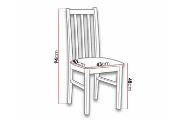 Lufti Matstol White/Black - Products - Möbler - Fåtölj & stolar - Matstol & köksstol