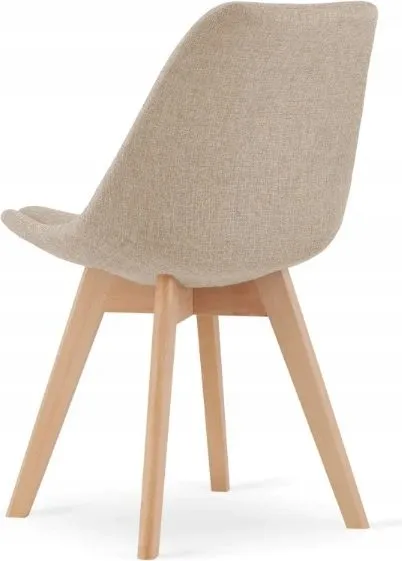 Matstol beige/natur - Merle, Beige/natur