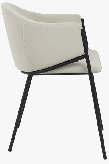 Matstol beige/svart - Stacey - beige/svart - Products - Möbler - Fåtölj & stolar - Karmstol