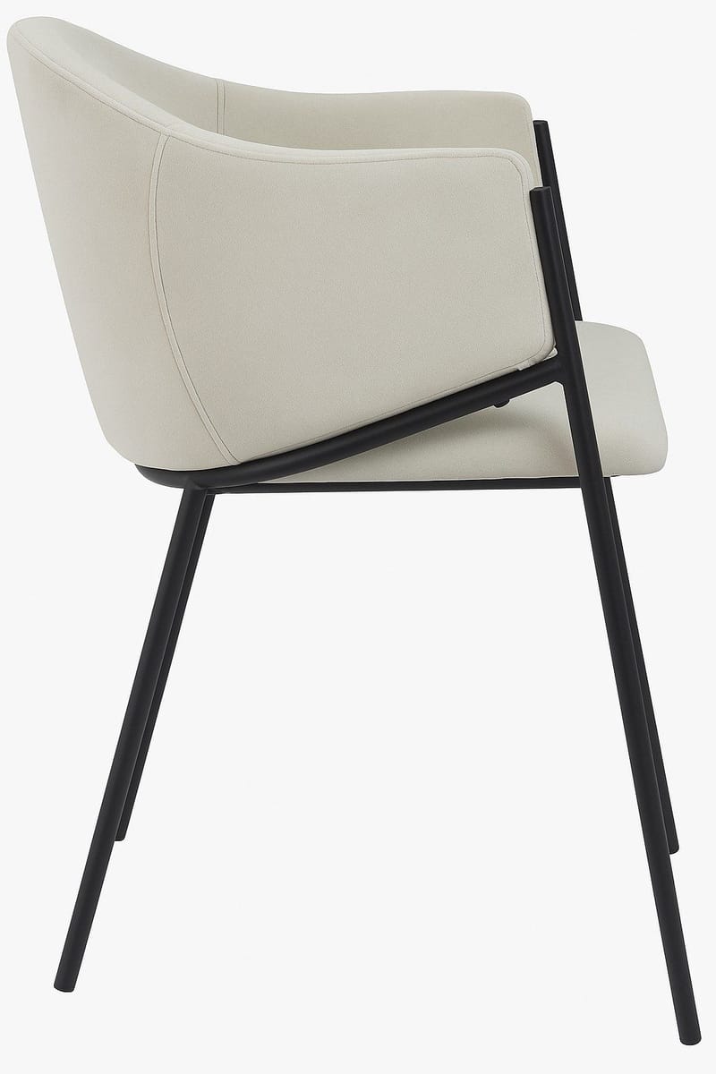 Matstol beige/svart - Stacey - beige/svart - Products - Möbler - Fåtölj & stolar - Karmstol