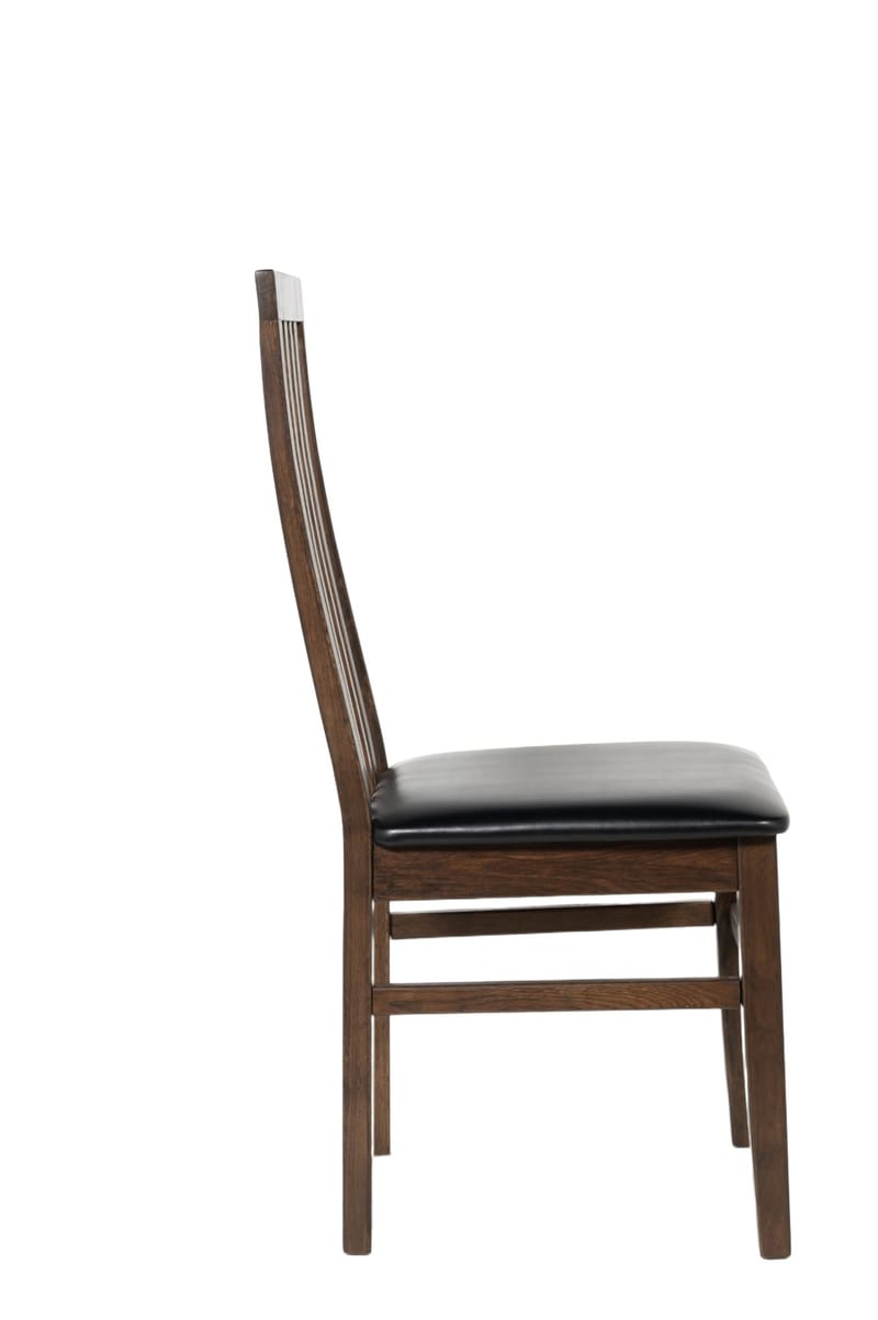 Matstol brunoljad ek svart sits - Alaska - Brunoljad ek / svart sits - Products - Möbler - Fåtölj & stolar - Matstol & köksstol