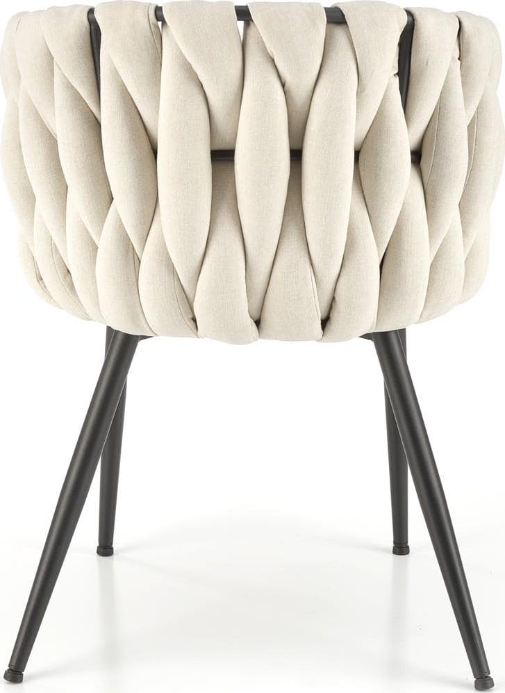 Matstol ljusbeige sammet - ljusbeige - Products - Möbler - Fåtölj & stolar - Karmstol