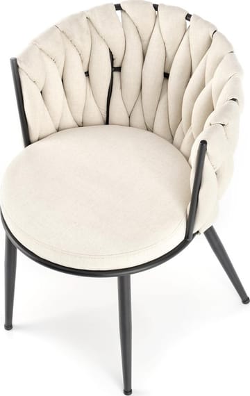 Matstol ljusbeige sammet - ljusbeige - Products - Möbler - Fåtölj & stolar - Karmstol