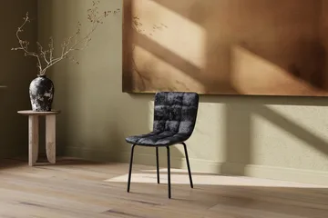 Matstol Punsch i sammet - Svart - Products - Möbler - Fåtölj & stolar - Matstol & köksstol