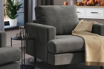 Menard Compact Fåtölj - Grå - Products - Möbler - Fåtölj & stolar - Fåtölj