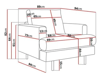 Menard Compact Fåtölj - Vit - Products - Möbler - Fåtölj & stolar - Fåtölj