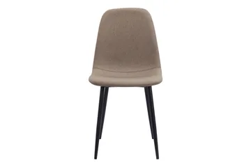 Nibe Matstol - Brun/Metallben Svart - Products - Möbler - Fåtölj & stolar - Matstol & köksstol