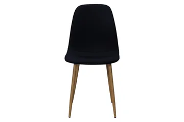 Nibe Matstol - Svart/Metallben Ek - Products - Möbler - Fåtölj & stolar - Matstol & köksstol