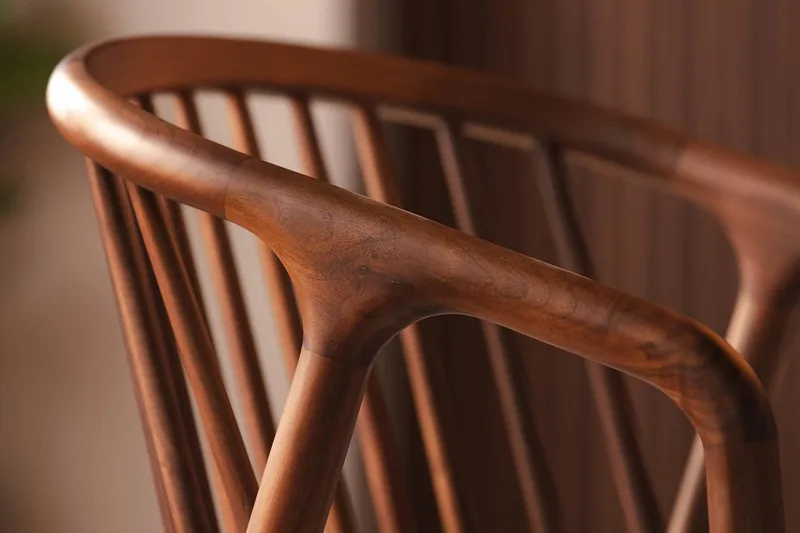 Noira Matstol med Armstöd - Valnöt / Brun - Products - Möbler - Fåtölj & stolar - Karmstol