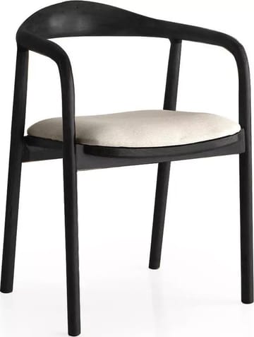 Padre matstol - Ljusgrå/svart - Ljusgrå/svart - Products - Möbler - Fåtölj & stolar - Karmstol