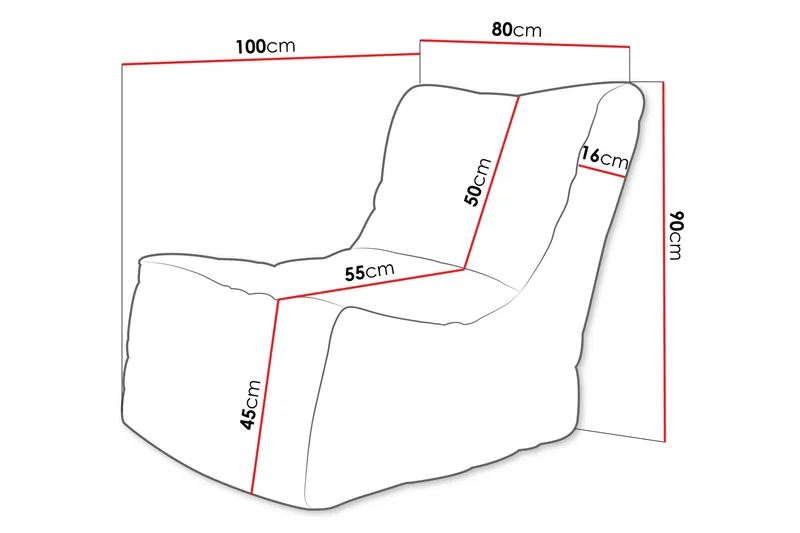 Afridi Sittpuff Utomhus 100 cm - Beige - Products - Möbler - Fåtölj & stolar - Pall & puff - Sittpuff