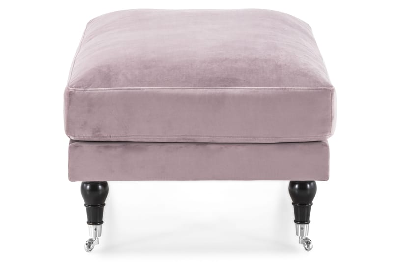 Andrew Fotpall Sammet - Lila/Krom - Products - Möbler - Fåtölj & stolar - Pall & puff - Fotpallar