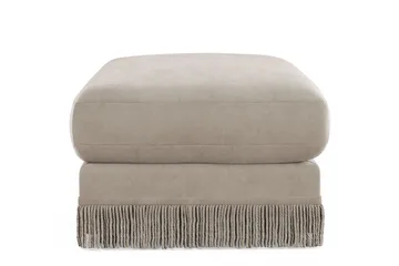 Arken Lyx Rektangulär Fotpall i Sammet - Beige - Products - Möbler - Fåtölj & stolar - Pall & puff - Fotpallar