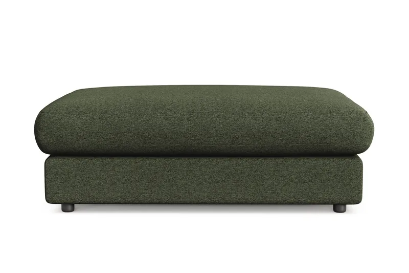 Arken Lyx Rektangulär Fotpall i Tyg, Grön
