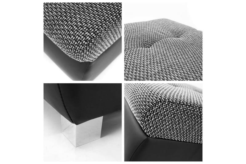 Cerys Fotpall 60 cm - Svart - Products - Möbler - Fåtölj & stolar - Pall & puff - Fotpallar