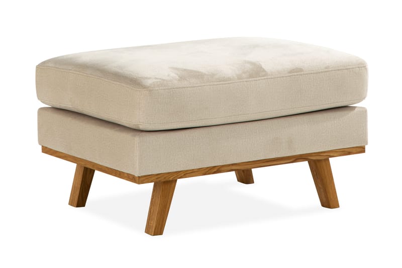 Copenhagen Fotpall Sammet - Beige - Products - Möbler - Fåtölj & stolar - Pall & puff - Fotpallar