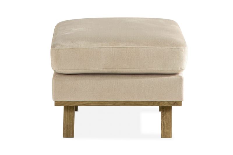 Copenhagen Fotpall Sammet - Beige - Products - Möbler - Fåtölj & stolar - Pall & puff - Fotpallar