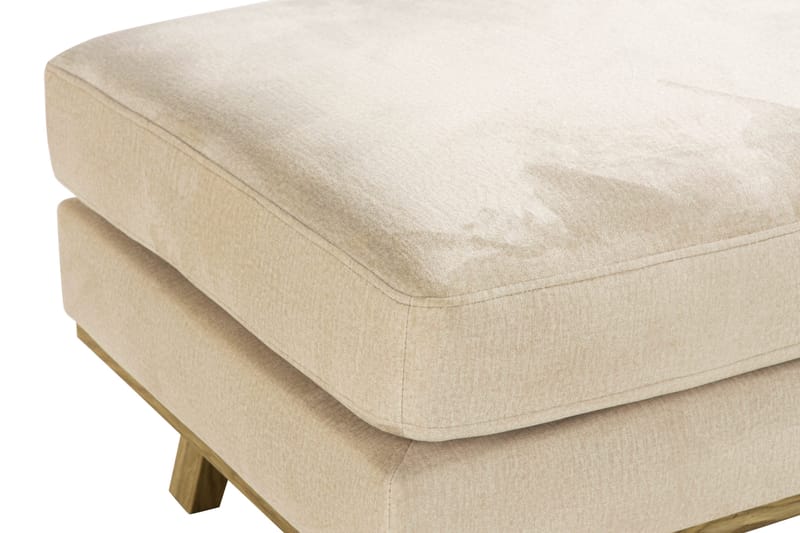 Copenhagen Fotpall Sammet - Beige - Products - Möbler - Fåtölj & stolar - Pall & puff - Fotpallar