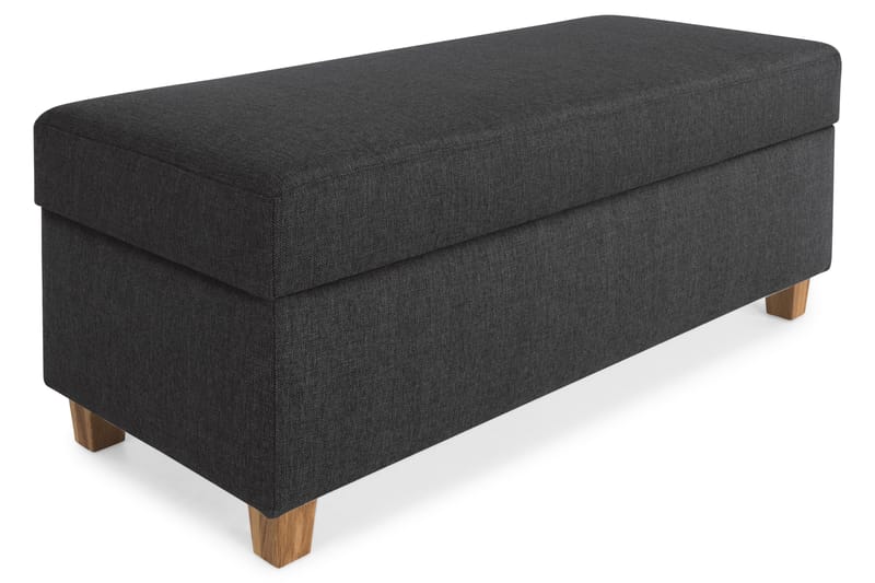 Crazy Fotpall med Förvaring 120x50, Antracit