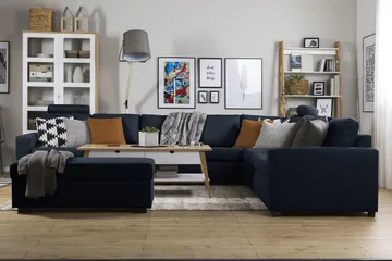 Crazy Fotpall med Förvaring 120x50 - Mörkblå - Products - Möbler - Fåtölj & stolar - Pall & puff - Fotpallar