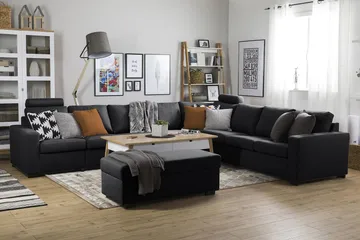 Crazy Fotpall med Förvaring 120x50 - Mörkgrå - Products - Möbler - Fåtölj & stolar - Pall & puff - Fotpallar