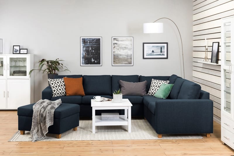 Crazy Fotpall med Förvaring 80x65 - Mörkblå - Products - Möbler - Fåtölj & stolar - Pall & puff - Fotpallar