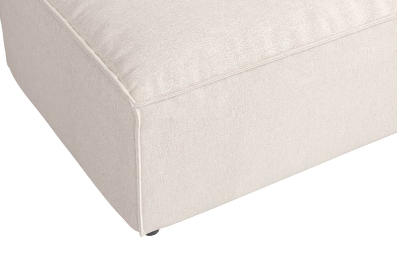 Cubo 1-sits  Rektangulär Fotpallsmodul i Tyg 120 cm bred - Beige - Products - Möbler - Fåtölj & stolar - Pall & puff - Fotpallar