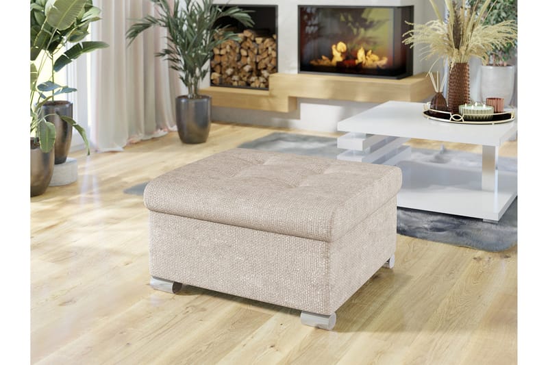 Dynir Fotpall 70 cm - Beige - Products - Möbler - Fåtölj & stolar - Pall & puff - Fotpallar