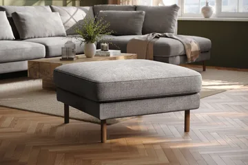 Florenz Fotpall - Ljusgrå - Products - Möbler - Fåtölj & stolar - Pall & puff - Fotpallar