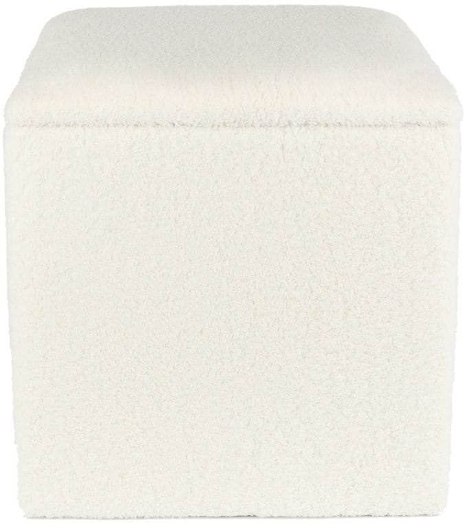 Fotpall med förvaring i teddy tyg - Vit - Products - Möbler - Fåtölj & stolar - Pall & puff - Fotpallar
