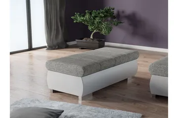 Gamal Fotpall 60 cm - Vit/Ljusgrå - Products - Möbler - Fåtölj & stolar - Pall & puff - Fotpallar