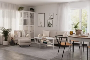 Howard Classic Fotpall - Beige - Products - Möbler - Fåtölj & stolar - Pall & puff - Fotpallar