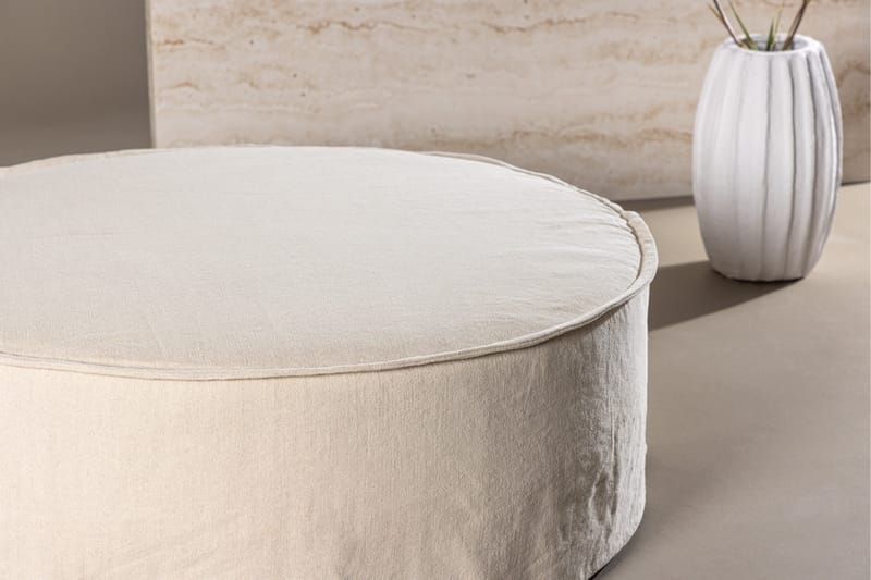 Lindö Sittpuff  101 cm Rund - Beige - Products - Möbler - Fåtölj & stolar - Pall & puff - Sittpuff