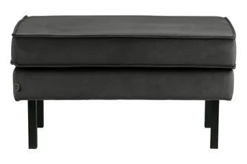 Lissbon Fotpall Sammet - Antracit - Products - Möbler - Fåtölj & stolar - Pall & puff - Fotpallar