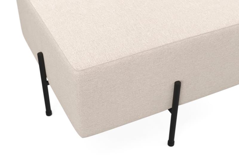 Menard Compact Sittpuff 60 cm Kvadratisk - Beige - Products - Möbler - Fåtölj & stolar - Pall & puff - Sittpuff