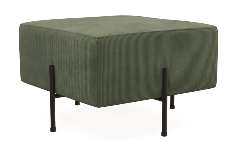 Menard Compact Sittpuff 60 cm Kvadratisk - Grön - Products - Möbler - Fåtölj & stolar - Pall & puff - Sittpuff
