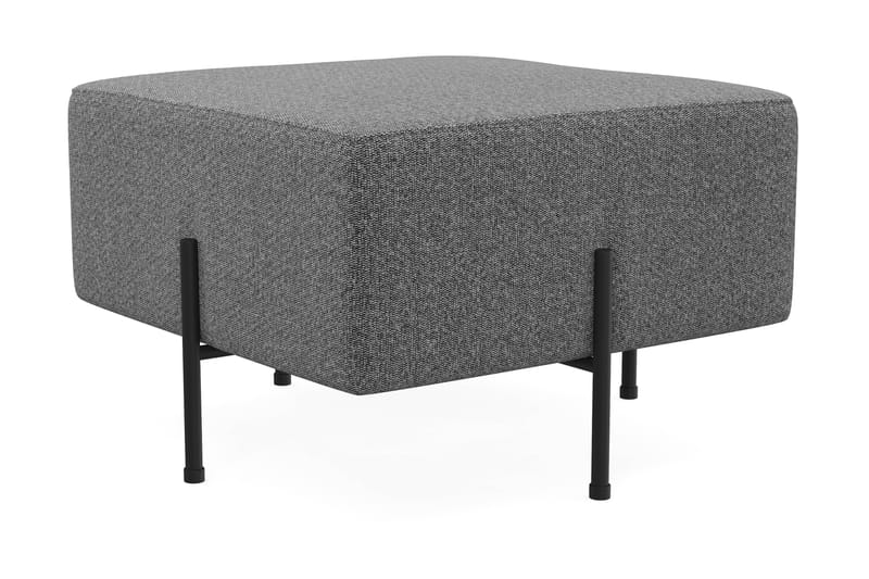 Menard Compact Sittpuff 60 cm Kvadratisk - Mörkgrå - Products - Möbler - Fåtölj & stolar - Pall & puff - Sittpuff