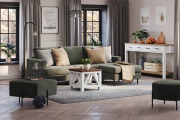 Menard Compact Sittpuff 60 cm Kvadratisk - Mörkgrön - Products - Möbler - Fåtölj & stolar - Pall & puff - Sittpuff