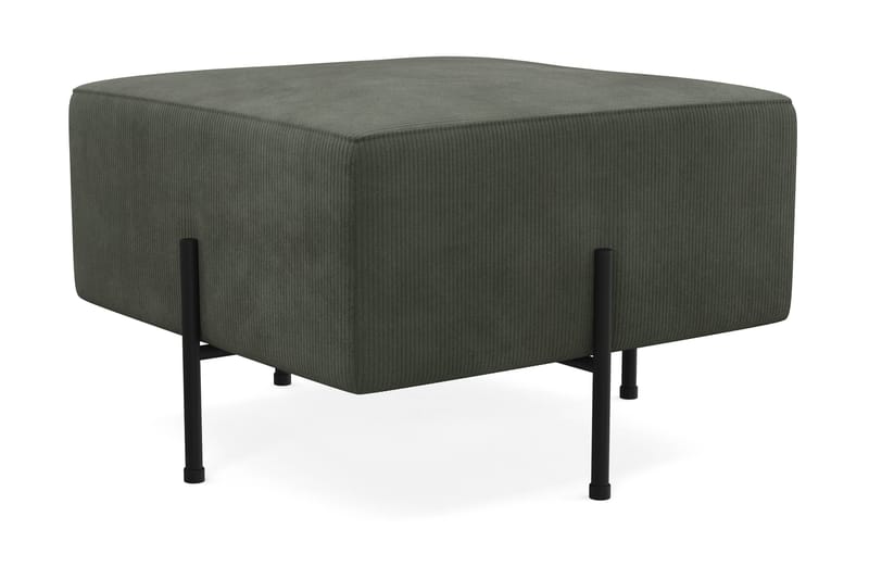 Menard Compact Sittpuff 60 cm Kvadratisk - Mörkgrön - Products - Möbler - Fåtölj & stolar - Pall & puff - Sittpuff