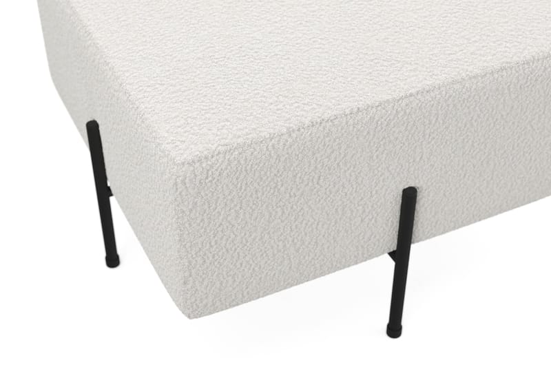 Menard Compact Sittpuff 60 cm Kvadratisk - Vit - Products - Möbler - Fåtölj & stolar - Pall & puff - Sittpuff