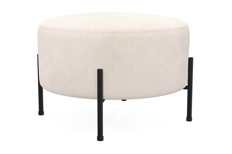 Menard Compact Sittpuff Rund 60 cm - Beige - Products - Möbler - Fåtölj & stolar - Pall & puff - Sittpuff