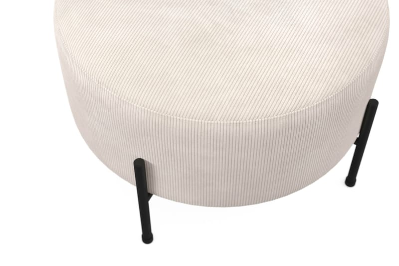 Menard Compact Sittpuff Rund 60 cm - Beige - Products - Möbler - Fåtölj & stolar - Pall & puff - Sittpuff