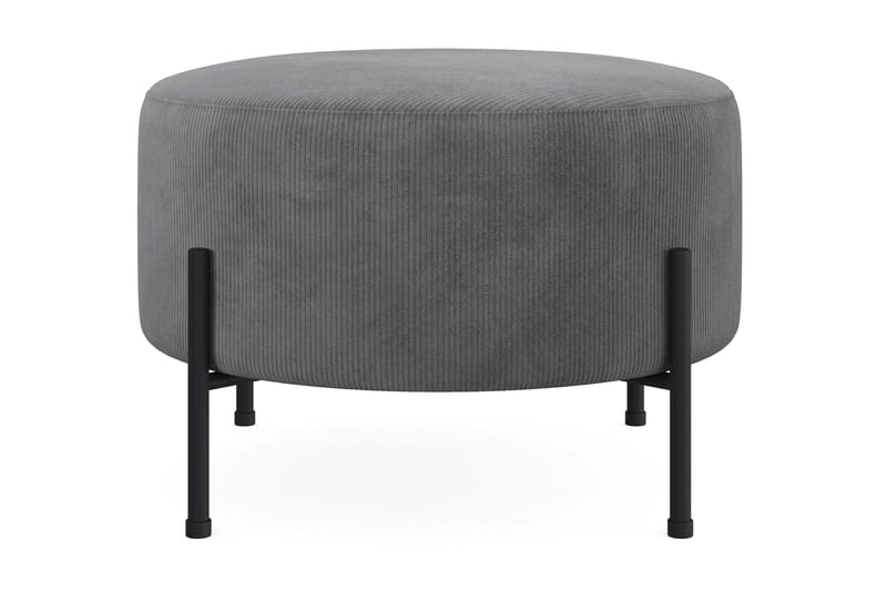 Menard Compact Sittpuff Rund 60 cm - Grå - Products - Möbler - Fåtölj & stolar - Pall & puff - Sittpuff