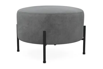 Menard Compact Sittpuff Rund 60 cm - Grå - Products - Möbler - Fåtölj & stolar - Pall & puff - Sittpuff
