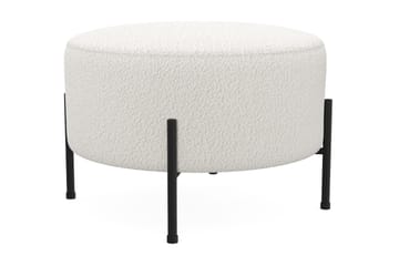 Menard Compact Sittpuff Rund 60 cm - Vit - Products - Möbler - Fåtölj & stolar - Pall & puff - Sittpuff